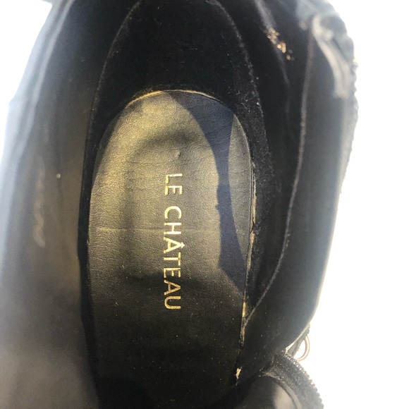 Size 8 leather booties, 3 inches heels, by Lê Chateau. - Picture 4 of 6